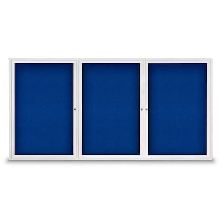 United Visual Products Sliding Door Indoor Enclosed Corkboard, 9 UV9029ACS-BRONZE-FORBO